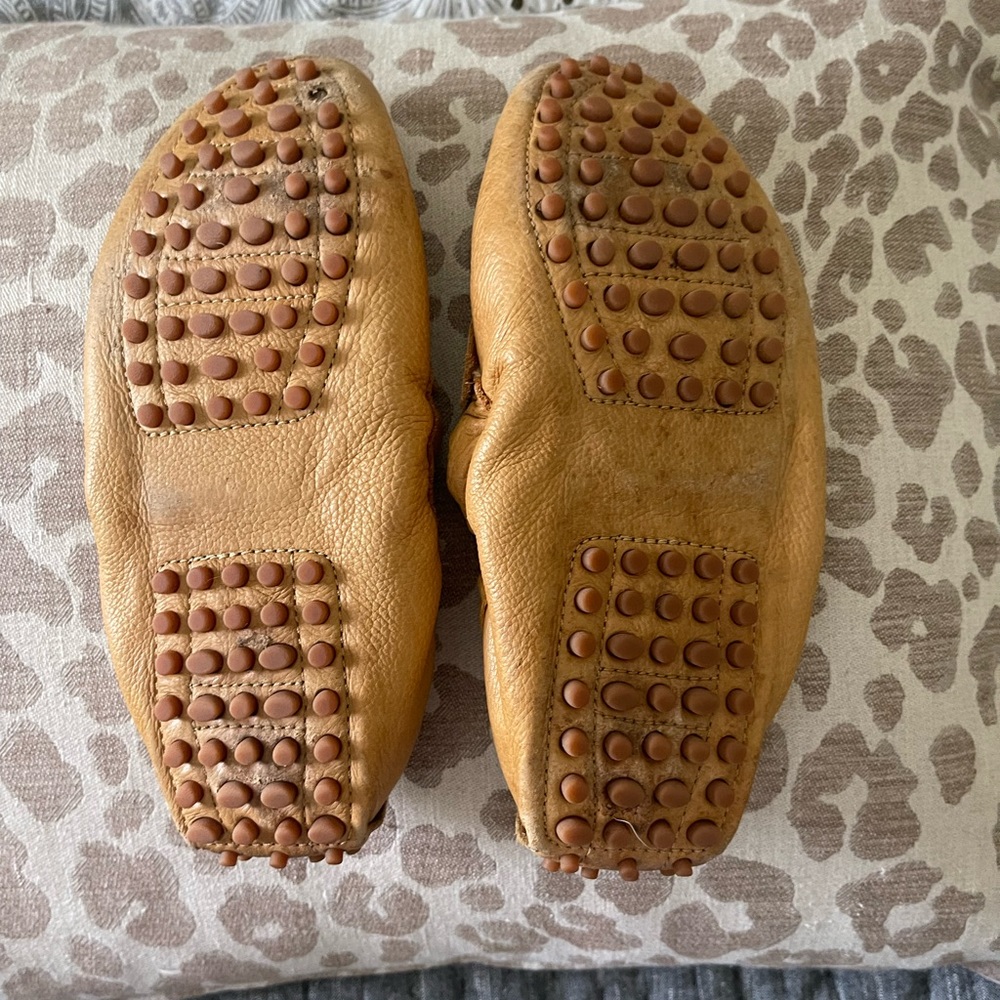 Chocolate Blu natural brown/cognac leather drivers, size 6.5 - Picture 7 of 7